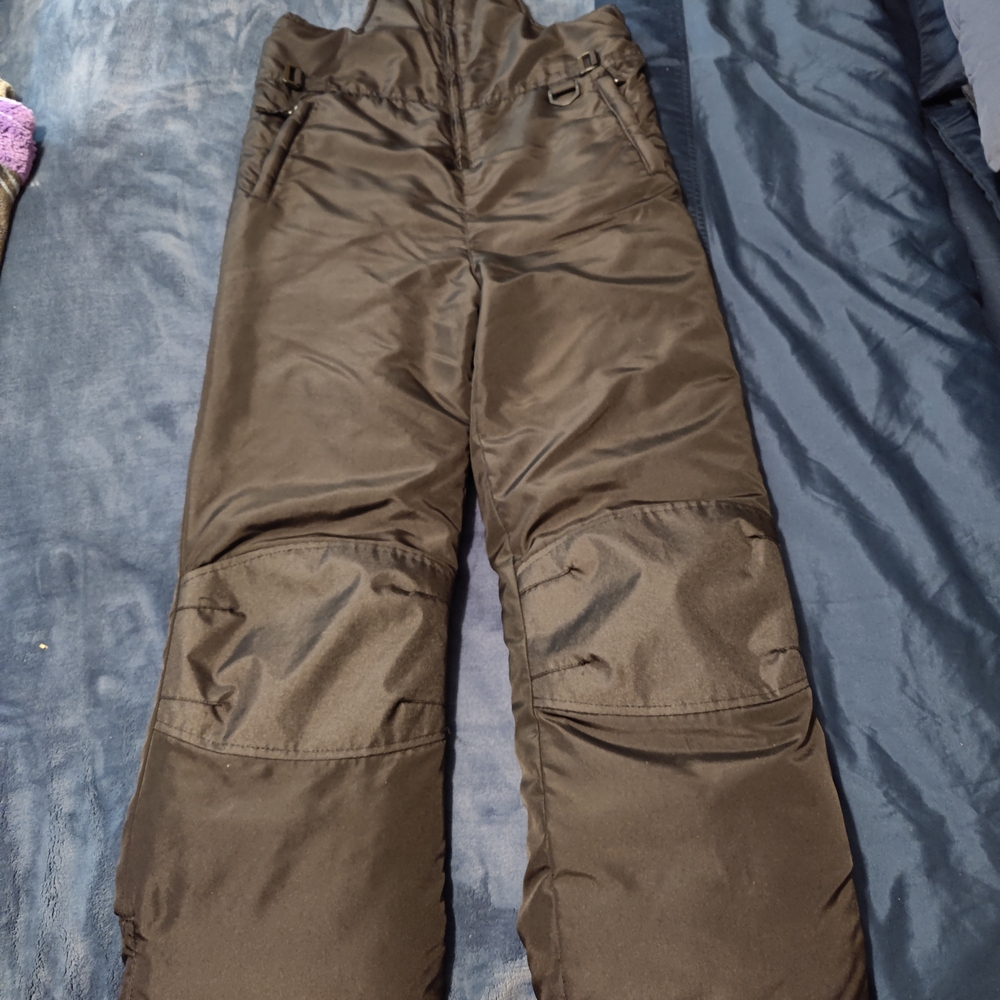 Kids' Black Snow Pants Overalls
